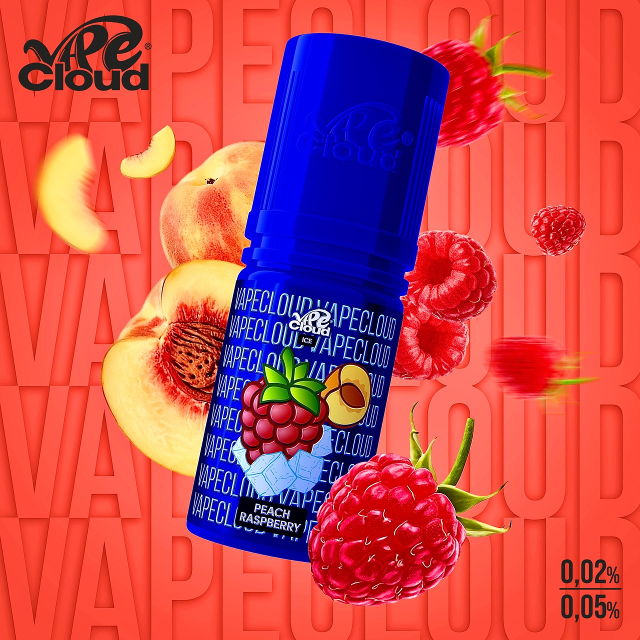 Vape Cloud Salt Peach raspberry